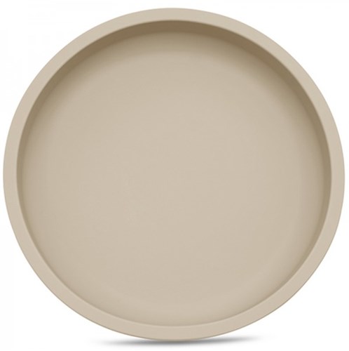Tryco assiette ronde en silicone sable - vaisselle bébé passe au lave-vaisselle