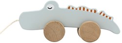 Tryco jouet à tirer en bois crocodile - jouet en bois pour tout-petits