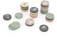 Tryco jeu de mémoire en bois jungle - jeu éducatif pour enfants
