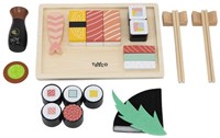 Tryco set de sushi en bois pour enfants - jouet d’imitation 23 pièces
