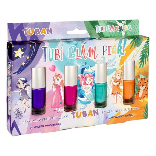 Tuban Tuban - Set – Nail Polish Tubi Glam – Pearl 4 PCS.