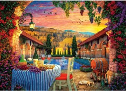 Gibsons puzzle Tuscany Sunset - 1000 pièces de plaisir
