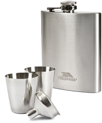 Trespass flasque inox 200ml - Dramcask - accessoire de camping