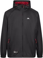 Trespass veste imperméable Qikpac unisexe noir rouge XL extérieur