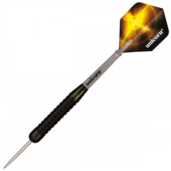 Unicorn fléchettes Gary Anderson laiton noir 25g pointe acier set