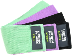 Urban Fitness bande de résistance en tissu à boucle (lot de 3) 15 pouces