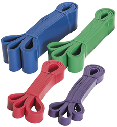 Urban Fitness Bande de Résistance Medium - Resistance Loop 208cm Rouge