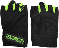 Urban Fitness gants d'entraînement noir-vert moyen prise fitness