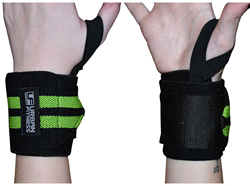 Urban Fitness bandes de soutien poignet - wraps fitness ajustables noir