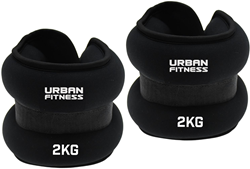Urban Fitness poids de cheville et poignet néoprène 2 x 2kg accessoire fitness