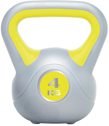 Kettlebell en vinyle Urban Fitness Jaune - 4kg