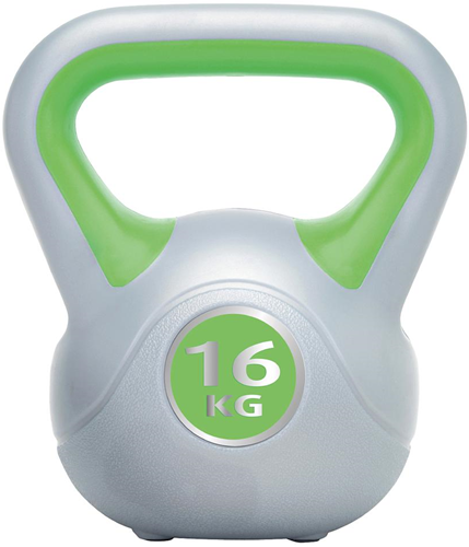 Urban Fitness kettlebell vinyle vert 16kg entraînement musculation