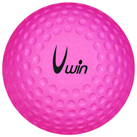 Uwin balle de hockey dimple rose 23 cm - balle d'entraînement hockey sur gazon