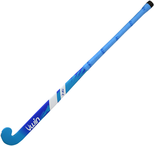 Uwin crosse de hockey TS-X Aqua/Royal 28 pouces - bâton en bois enfant