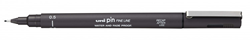 Uni-ball Uni Pin Fineliner Donker Grijs 0,5 mm