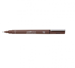 Uni-ball Fineliner 0,5 mm Sépia - Stylo pour Dessin et Écriture