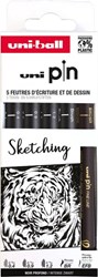 Uni-ball Uni Pin Fineliner Set 5 stuks Sketching