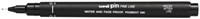 Uni-ball feutre fin noir stylo à dessin 0,1 mm résistant à l'eau