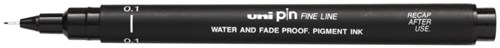 Uni-ball feutre fin noir stylo à dessin 0,1 mm résistant à l'eau