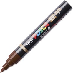 Posca brushmarker 5M marron - marqueur créatif pour artistes
