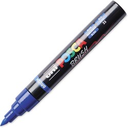 Posca brushmarker bleu foncé - marqueur créatif pour artistes