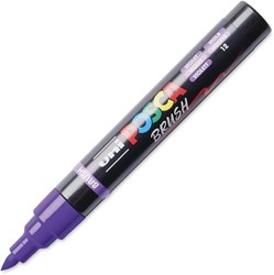 Posca brushmarker 5M violet - marqueur créatif pour artistes