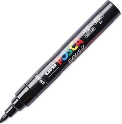 Posca brushmarker 5M noir - marqueur créatif pour artistes