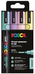 Posca marqueurs set couleurs douces PC-5M 4 pièces dessin créatif