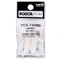 Posca pointes de rechange marqueur PC7M large 2 pièces blanc