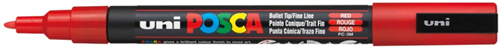 Posca marqueur peinture 3M rouge - stylo créatif pour dessiner et décorer