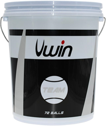 Uwin balles de tennis set d'entraînement - seau de 72 balles durables