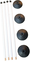 Uwin set rounders - poteaux et bases robustes pour le jeu
