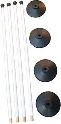 Uwin set rounders - poteaux et bases robustes pour le jeu