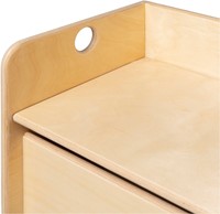 Van Dijk Toys Banc cube en bois / banc pour enfants avec espace de rangement Naturel - 70x35x35cm à partir de 1 an (Qualité de la garde d'enfants)-3
