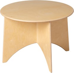 Van Dijk Toys Table ronde en bois pour enfants, diamètre 75 cm, hauteur 60 cm
