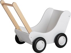 Van Dijk Poussette de poupée blanche (à plat) (Qualité de la garde d'enfants)
