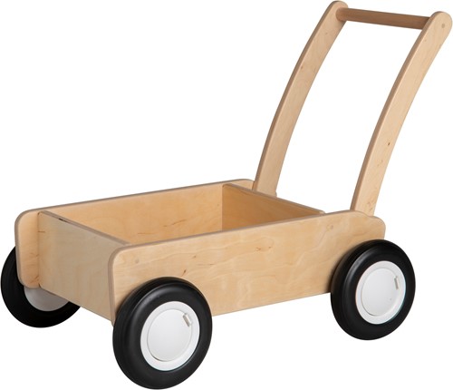 Van Dijk Toys Wooden Walker à partir de 1 an - Blanc naturel (qualité de garde d'enfants)