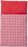 Van Dijk Toys Couette - Rouge et blanc à carreaux