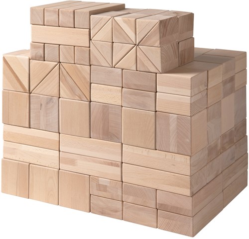 Van Dijk Toys Le Hague ensemble de blocs / ensemble de blocs en bois 10cm (Qualité de la garde d'enfants)
