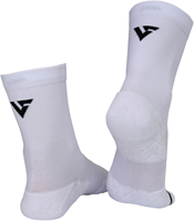Velocity chaussettes de sport crew blanc noir adulte 2 paires performance