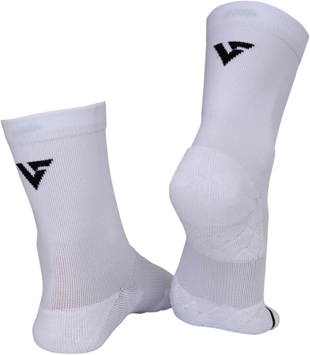 Velocity chaussettes de sport crew blanc noir adulte 2 paires performance