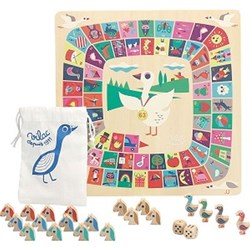 Vilac jeu de l'oie et jeu de dada valise Ingela P Arrhenius jouet rétro