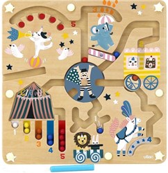 Vilac jouet labyrinthe magnétique en bois cirque Michelle Carlslund éducatif