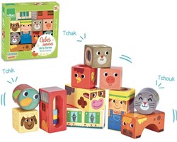Vilac blocs musicaux en bois ferme - jouet éducatif animaux