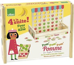 Vilac jeu puissance 4 pommes en bois design rétro