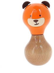Vilac hochet en bois Marcel l’ours - jouet coloré pour enfants
