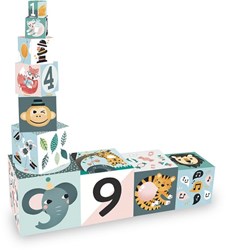 Vilac blocs empilables animaux carton Michelle Carlslund jouet