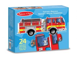 Melissa & Doug Puzzle De Sol Camion De Pompier Géant