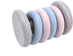 Voggenreiter VOG - Hochet en bois Tac-Tac pastel