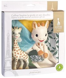 Vulli Sophie la Girafe coffret cadeau avec doudou pour bébés